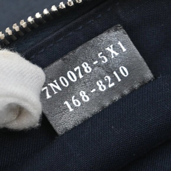 FENDI Logo Bugs Monster Clutch Hand Bag Leather Navy Blue SHW Italy 67KA952 - Picture 8 of 15